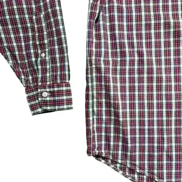 Brooks Brothers The Original Polo 346 Festive Plaid Cotton Collared Shirt - Picture 4 of 7